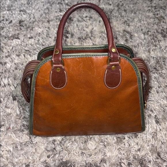 Brahmin Vintage Elegant Brown Leather Handbag - Picture 3 of 11
